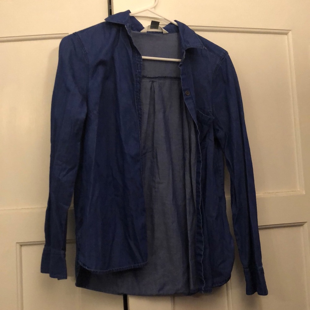 Old Navy blue button down shirt